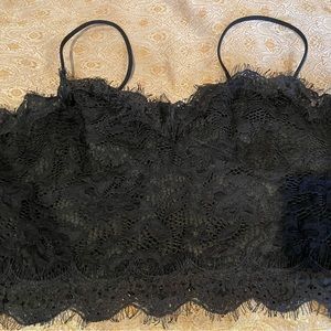 Zaful Small Black Lace Crop Tank Top New!!!